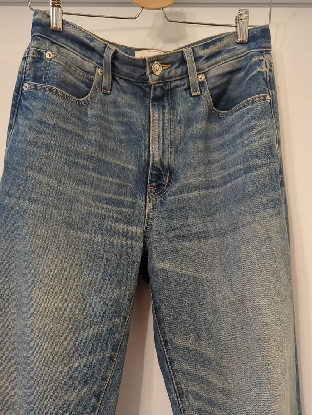SLVRLAKE London High Waisted Straight Leg Denim Jeans 27 Tell Me Why
